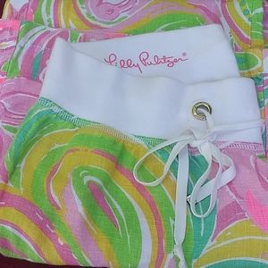 Lilly Pulitzer Beach pants size 12 wide leg linen